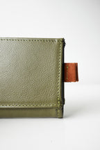 Billetera Mónaco Speciale Oliva / Negro