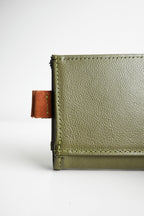 Billetera Mónaco Speciale Oliva / Negro