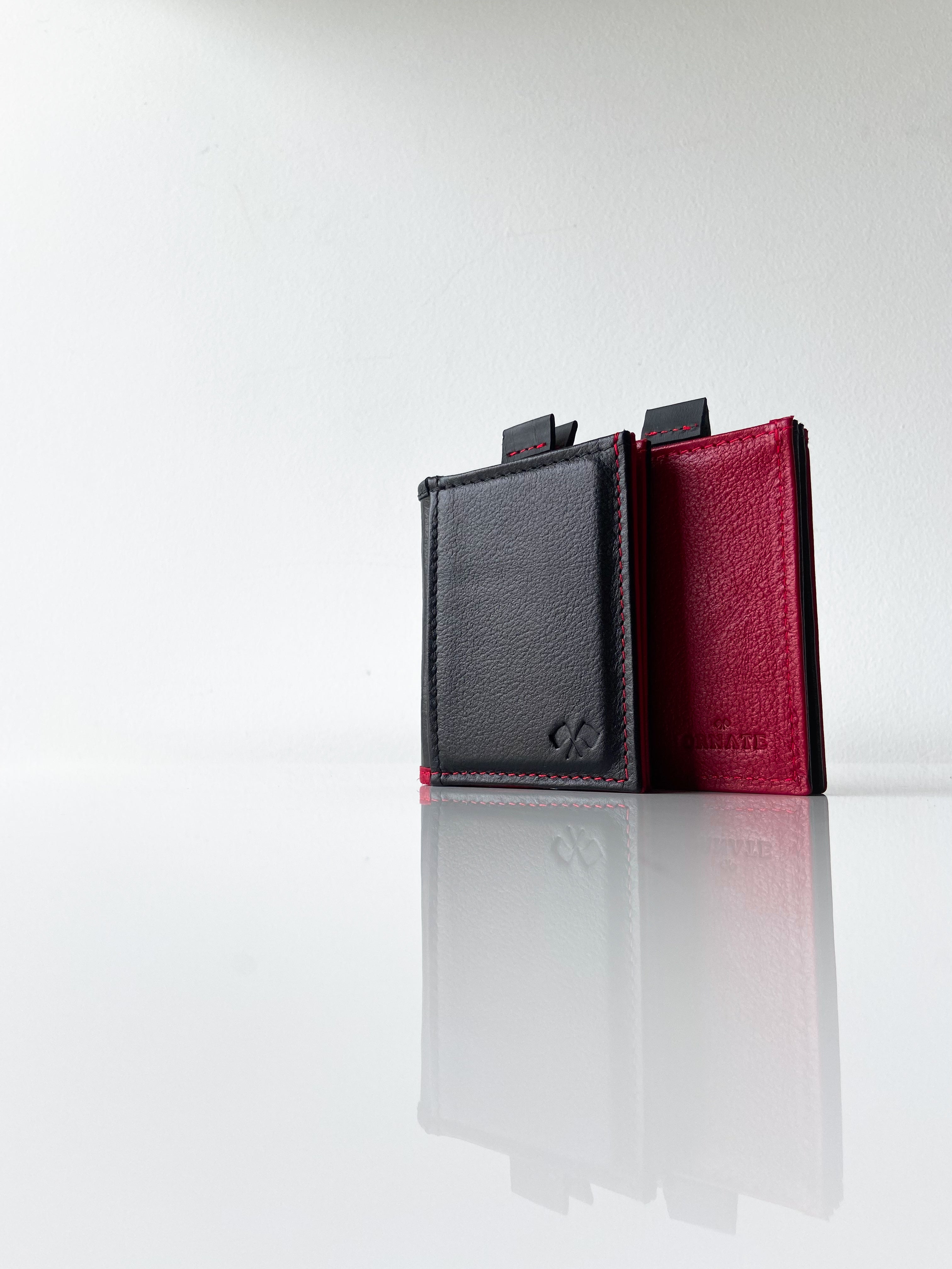Billetera Mónaco Speciale Rojo / Negro