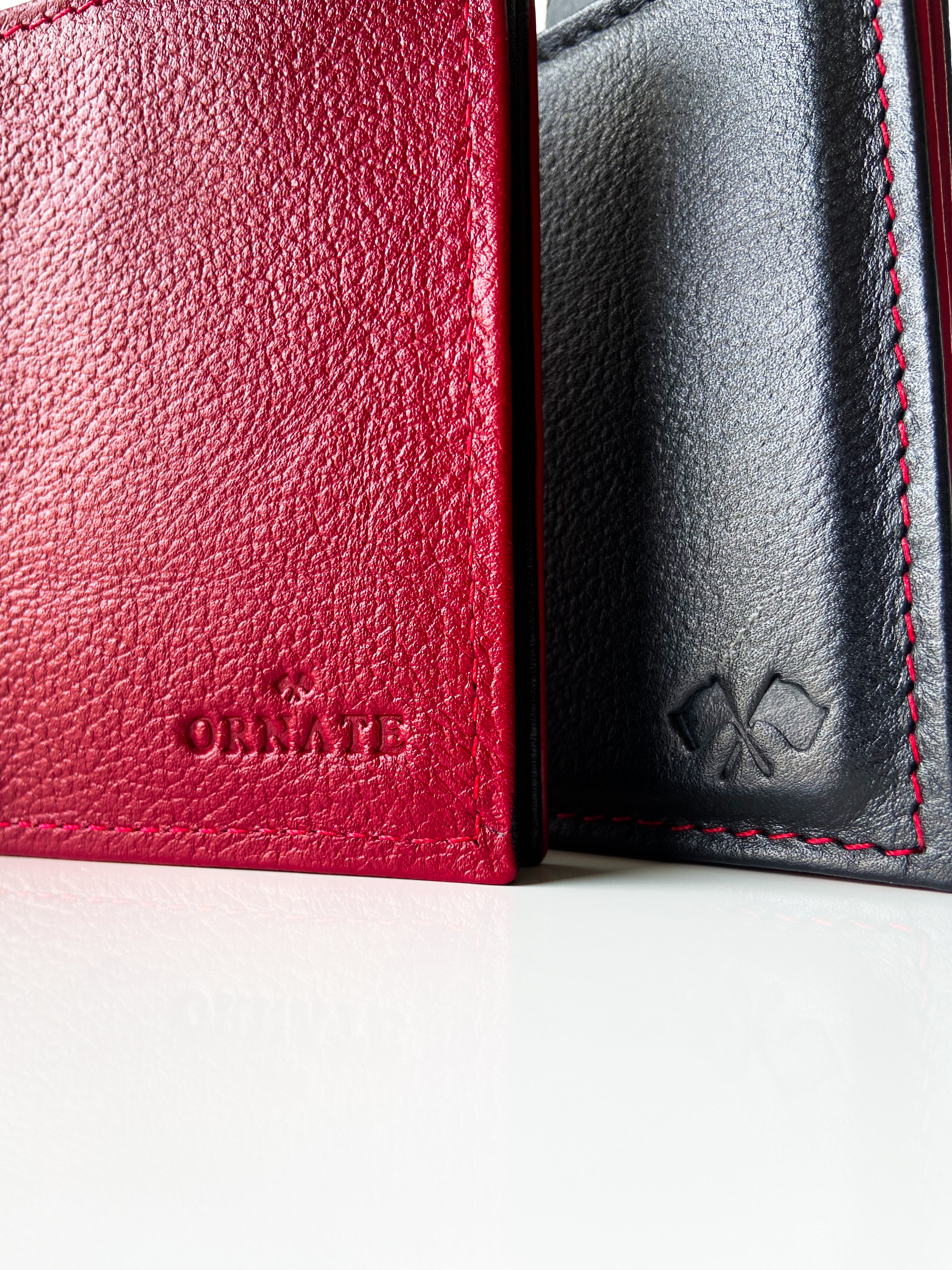 Billetera Mónaco Speciale Rojo / Negro